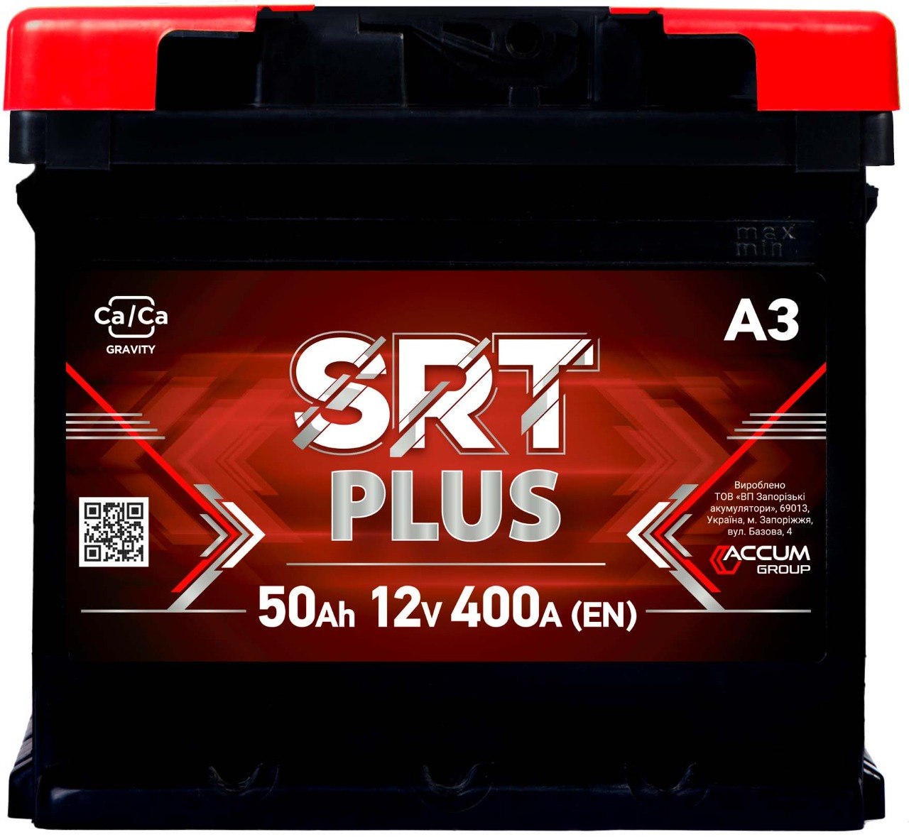 Акумулятор SRT PLUS 6CТ-50АЗ L+